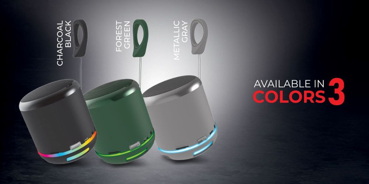 اسپیکر بلوتوث قابل حمل Audionic Gear 3 با چراغهای RGB، رادیو FM، پشتیبانی از USB و کارت حافظه microSD