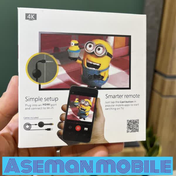 دانگل کروم کست اتصال به تلویزیون 4K