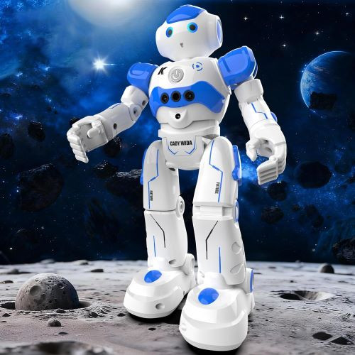 اسباببازی رباتیک هوش مصنوعی Pup Go Smart RC برای کودکان ۳+ سال، مناسب برای پسران، آوازخوان، رقص، تعاملی، صحبت کننده، دارای حسگر حرکت، کنترل از راه دور، مناسب برای کودکان اوتیسمی (آبی)