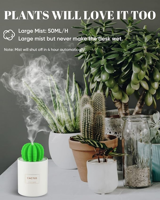 رطوبت سازهای کاکتوس ONUEMP با چراغ خواب