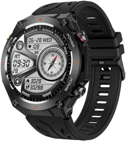 ساعت هوشمند مدل Kc82 دارای Gps ردیاب ضدآب 1atm قطب سنج و فشارهوا سنج بارومتر باتری غول 650 اسپرت ورزشی طبیعت گردی
