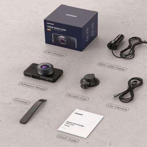 دوربین ثبت وقایع دید در شب 1080P خودرو مارک iZEEKER مدل GD100