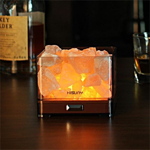 گرمکننده هوشمند روغن اسانس و چراغ نمک هیمالیا ۲ در ۱ - مینی USB - LED، چراغ خواب نمک طبیعی قابل تنظیم برای دکوراسیون منزل، یوگا، اسپا و مدیتیشن