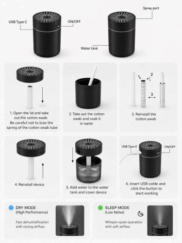 دستگاه تصفیه هوای قابل حمل ماشین مدل- PRINT WHEELS 1 (مشکی)
