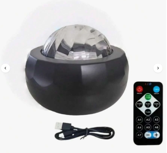 گوی جادویی LED Aurora  - دارای پورت USB، قابلیت نمایش نور با کنترل از راه دور و تغییر رنگ