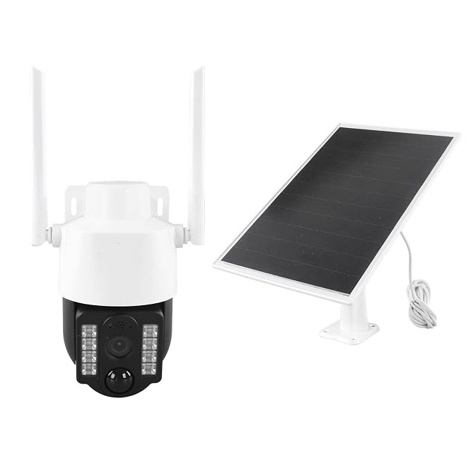 دوربین امنیتی هوشمند PTZ وای فای IP با قابلیت اتصال به برق خورشیدی 4K
